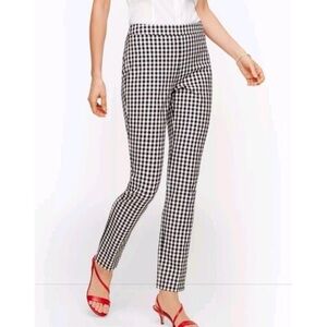 Zara Basic Monochrome Checkered Pants